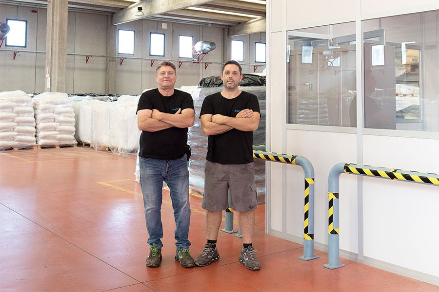 maintenance department Franplast Christian and Beppe
