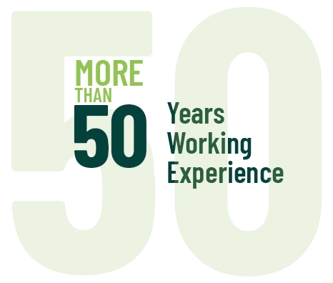 More than 50 years working experience More than 50 years working experience